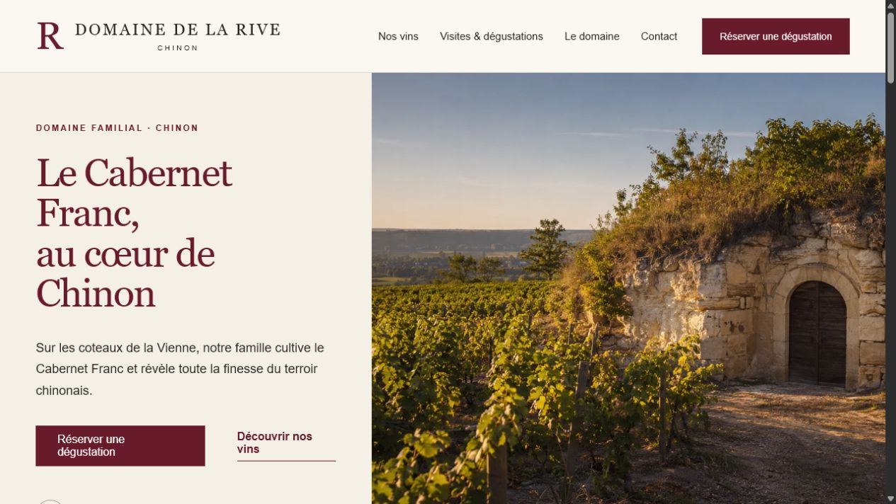 Aperçu du modèle Domaine de la Rive